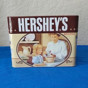 2007 Hersheys® Recipe Tin Storage Box Recipe Tin